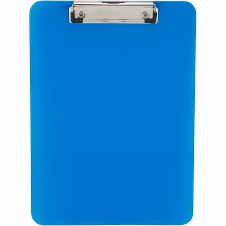 Charles Leonard Plastic Clipboard, Letter Size, Neon Blue, PK6 89715