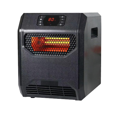 Edendirect 1500W Electric Heaters Infrared Quartz Heaters with Thermostat, LED Display, Portable Space Heater IR-HT1268NUV