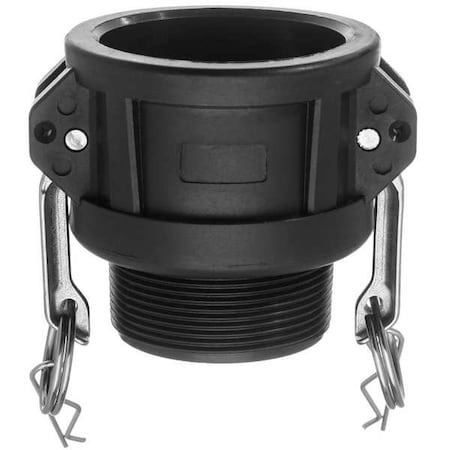 Zoro Select Cam/Groove Fitting, Socket, MNPT, 3-3/16" L BULK-CGF-368
