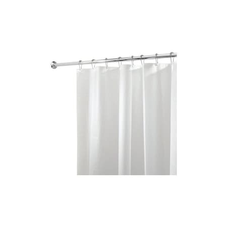 Idesign Shower Curtain Liner 72in H X 72in W White Solid PEVA White 12054