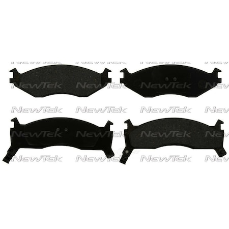 Newtek Automotive Usa Newtek Velocity Plus Economy Semi-Metallic w/Shim Disc Pads SMD521
