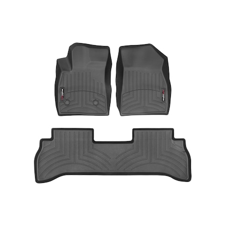 Weathertech Black, Front and Rear Floorliners 441617-1-2