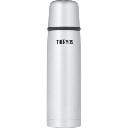 Thermos Compact Stainless Steel Bottle, 16 oz., Stainless Steel/Black FBB500SS4