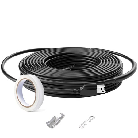 Vevor Self-Regulating Pipe Heating Cable 24FT 5W/FT Heat Tape for Pipes Roof ETR series (5W/FT)