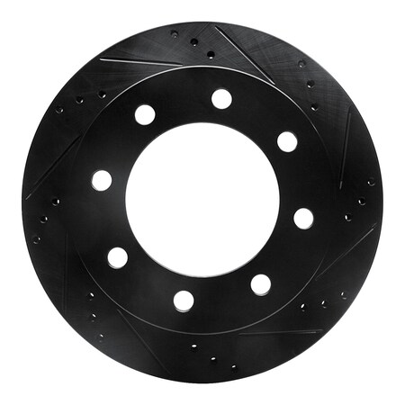 Dynamic Friction Co DFC Brake Rotor - Drilled and Slotted - Black 633-54161R