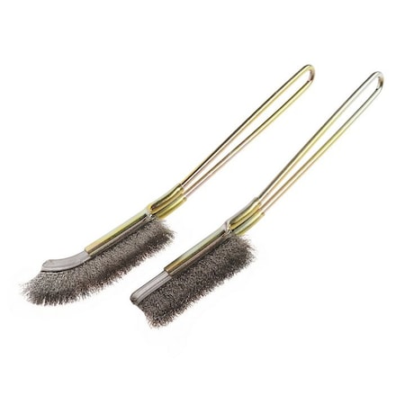 Jtc Auto Tools 2 pcs mini cleaning brush set - 0. 5mm stainless steel 5116