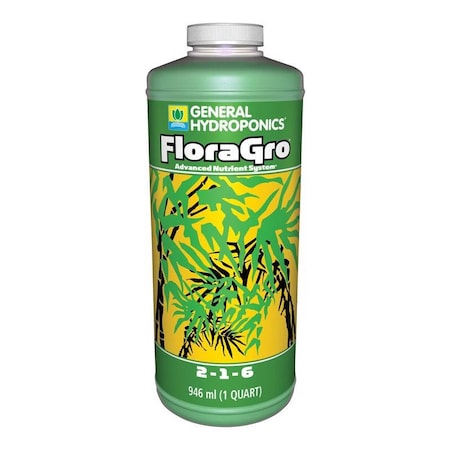 General Hydroponics FloraGro Organic Liquid Nutrient System 1 qt HGC718996