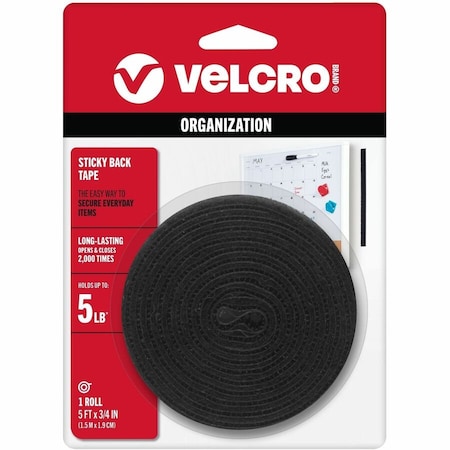 Velcro Brand 34x5' BLK Hook And Loop Tape 90086