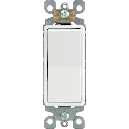 Leviton Decora Commercial Grade 20 Amp Rocker Single Pole Switch White S02-05621-2WS