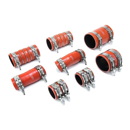 Hps Performance Ultra High Temp Aramid Reinforced Silicone Intercooler Hose Boots Kit, Orange,  57-1672