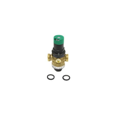 Resideo Pressure Regulating Valve 1/2''FPT Inlet 25-90Psi Adjustable Outlet 1/4''NPT Gauge Tap Potable Water DS06-100-LF