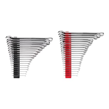 Tekton Combination Wrench Set with Modular Organizers, 41-Piece (1/4 - 1-1/4 in., 6 - 32 mm, Common Sizes) WCB95304