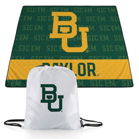 Picnic Time Family Of Brands NCAA Baylor Bears Impresa Picnic Blanket - Lightweight Beach Blanket - Machine Washable 819-01-999-926-0