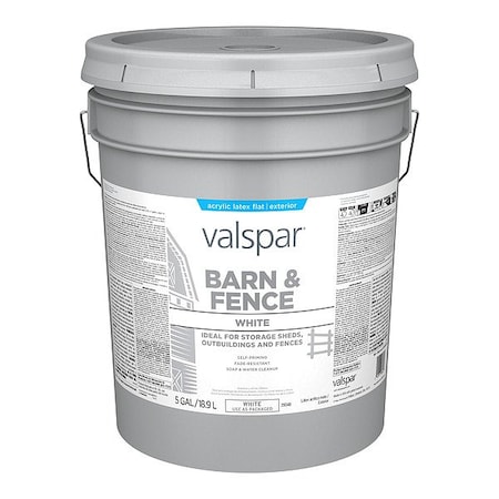 Valspar Exterior Paint, Metal, Steel, Wood, White 009.0029048.008