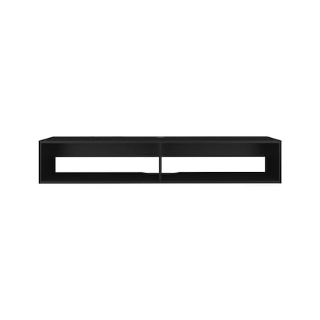 Homeroots 59" Black Floating Mount TV Stand 569213