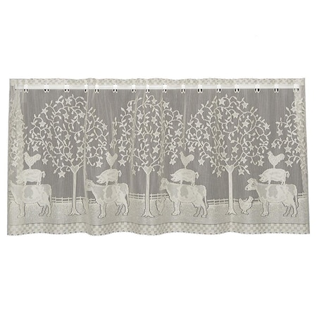 Templeton Heritage Lace  Farmhouse Tier - Natural - 60 x 30 in. TE3510653