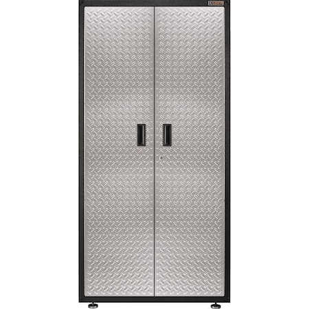 Gladiator Gear Box, 225 lb, 3Shelf, Steel, Silver Tread GALG36KDYG