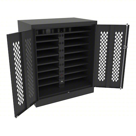 Tennsco Laptop/Tablet Charging Station, SCS 4224-CMP-BLK