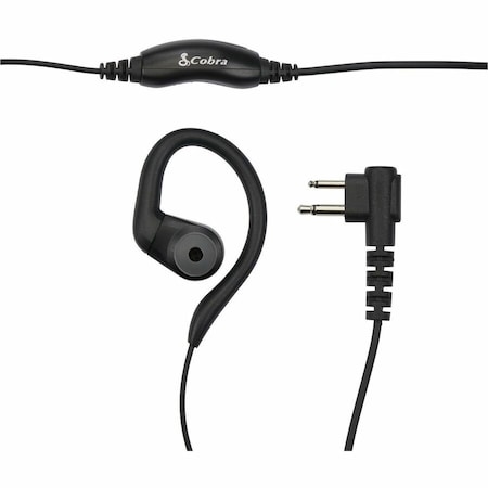 Cobra Electronics Earpiece, 1 Wire, Black 0010100-1
