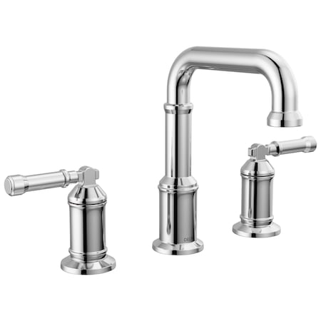 Delta Broderick Two Handle Widespread Bathroom Faucet In Lumicoat Chrome 3584-PR-DST
