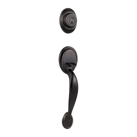 Kwikset Dakota Single Cylinder Exterior Handleset with RCAL Latch and Dual RCS and 5303 Full Lip 687DALIP-11P.DS