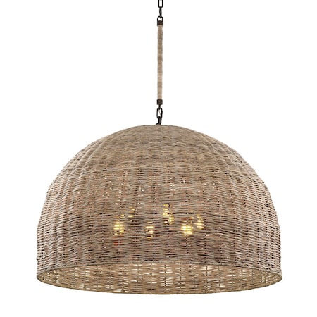 Troy Lighting Huxley 6 Light Chandelier 43.75 In. Textured Bronze F6906-TBZ