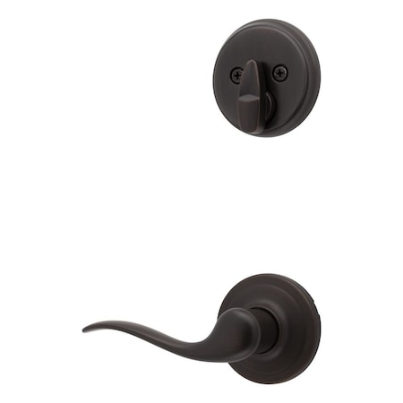 Kwikset Left Hand Single Cylinder Interior Tustin Lever Trim Venetian Bronze Finish 971TNLLH-11P