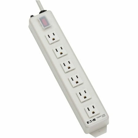 Eaton Tripp Lite Series Power It 6-Outlet Power Strip, 15 ft. 4.57 m Cord, 5-15P, Metal Housing TLM615NC