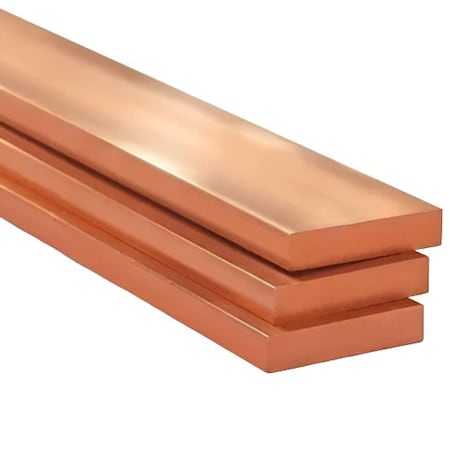 Southern Copper C18000 Beryllium Free Copper Rectangle Bar (Class 3) 0.75 in Thickness 1.5 in Width 60 in Length C18000REC750-1500-60