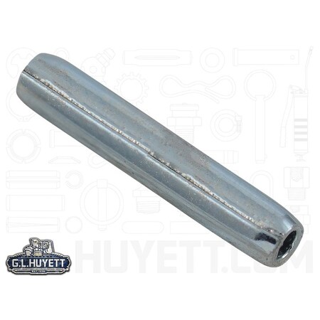 Huyett Coiled Spring Pin, Standard Duty, Zinc Plated High Carbon Steel, 0.062 in Dia x 0.375 in Length SPCZ-062-0375