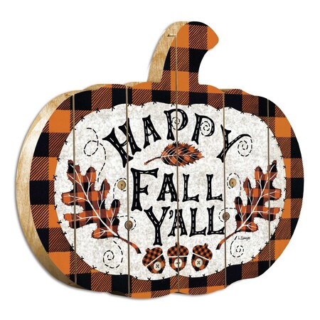 Homeroots Happy Fall YAll Unframed Print Wall Art 416070