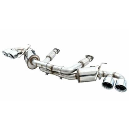 Superjock 301542151 3 in. Dia. Cat Back Exhaust System with Quad Rear SU2447079