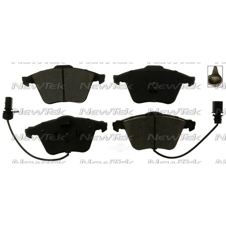 Newtek Automotive Usa Newtek Velocity Plus Economy Semi-Metallic w/Shim Disc Pads SMD915