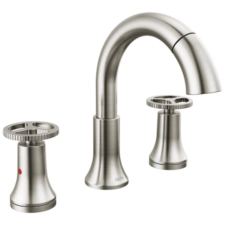 Delta Trinsic Two Handle Widespread Pull Down Bathroom Faucet In Stainless 3558-SSPD-DST