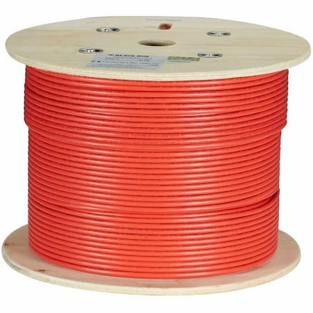Black Box CAT6A 650-MHZ STRANDED ETHERNET BULK CABLE - UNSHIELDED UTP, CM PVC, POE, RED, C6ABC50-STR-RD-1000
