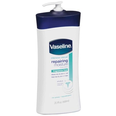 Vaseline Advance Repairing Moisture Fragrance Free Body Lotion, 20.3 Ounce, 4PK 4087