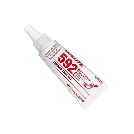 Loctite PST Thread Sealant, Type: No 592 thread sealant, Style: Slow cure, Size: 50 ml tube/1.69 oz LOC59231