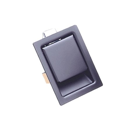 Southco Push To Close Latch, Large Size, Non-Locking, 11.9mm .47 in Grip, Steel, Powder Coated, Black 64-10-301-90