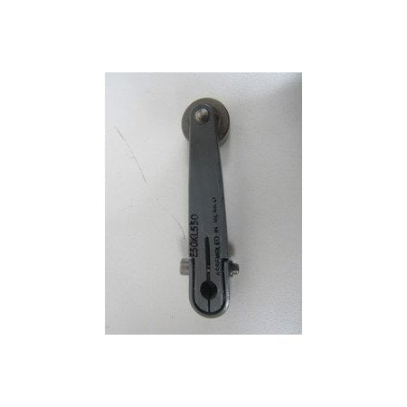 Eaton 2.5in Lever, 0.75in Diameter x 0.32in W Roller, Metal, Stainless Steel, Standard, Limit Switch E50KL550