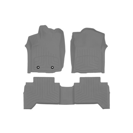 Weathertech Grey, Front and Rear FloorLiner HP 468671IM-468722IM