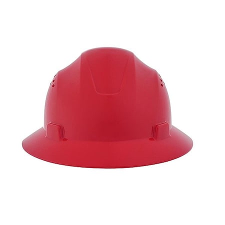 Jackson Safety Hard Hat, Full Brim, Advantage, Red 20824