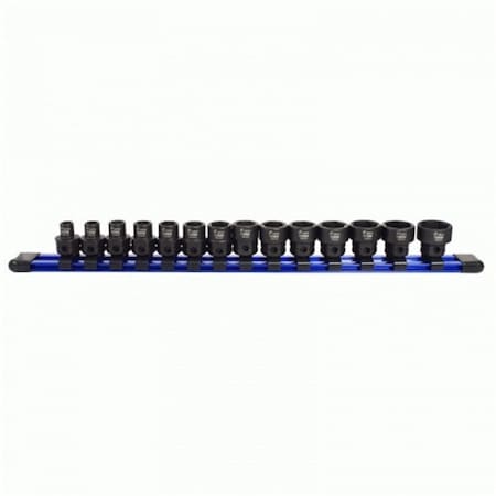 Swivel 0.38 in. Drive Nano Low Profile Impact Metric Socket Set, 14PK SW846354