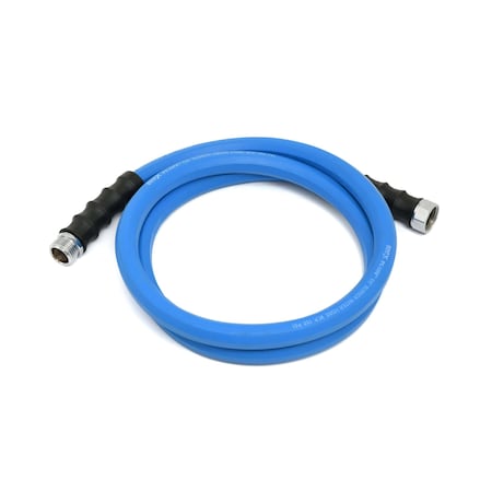Ag-Lite 5/8 in ID x 6 ft L Lead-In Water Hose, Rubber Tube, Blue, Rubber Fitting AL5806
