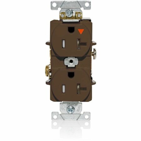 Leviton IG Dup Rec 20A 125V TR Brn T5362-IGB