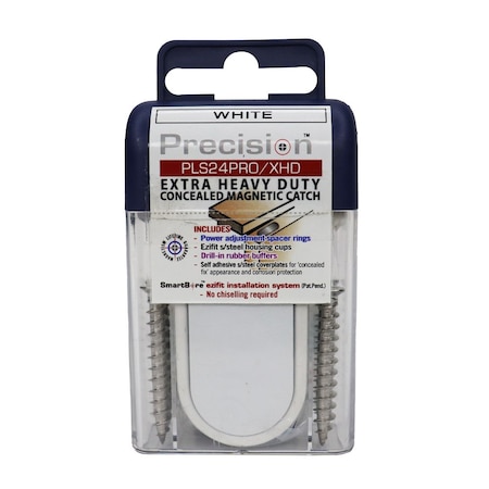 Precision Lock Door Catches White PLS24PROXHD-WHT