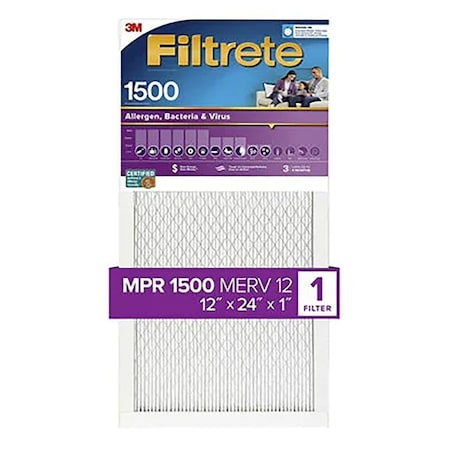Filtrete Pleated Air Filter 1500MPR 12x24x1 2020-4