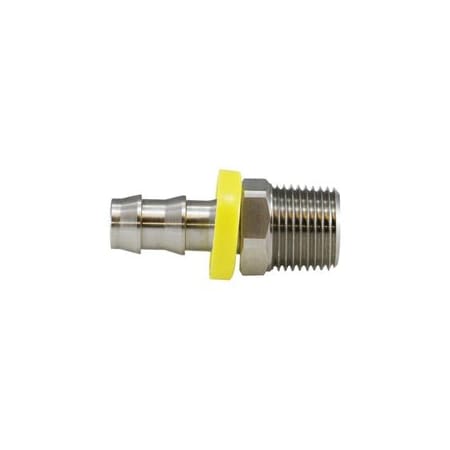 Midland Industries ADAPTER 1/4IN PUSH-ON HOSE BARB 1/4IN 30201SS