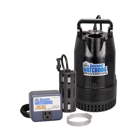 Watchdog The Basement Watchdog 1/2 HP 4400 gph Cast Iron Dual Reed Switch AC Submersible Sump Pump SIT-50D