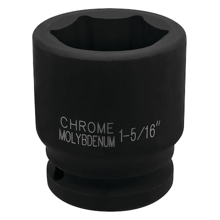 Performance Tool 3/4 in. Dr. 1-5/16 in. 6pt Impact Socket, Cr-Mo, Rounded Corners, Etched M740-42