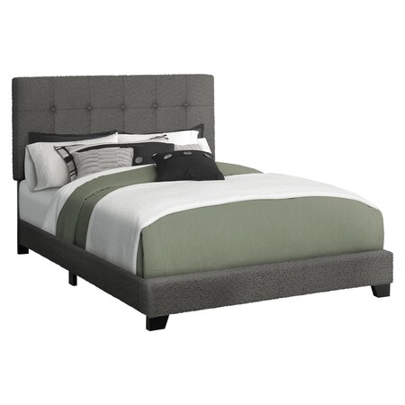 Monarch Specialties Bed, Full Size, Bedroom, Upholstered, Frame Only, Transitional I 5803F